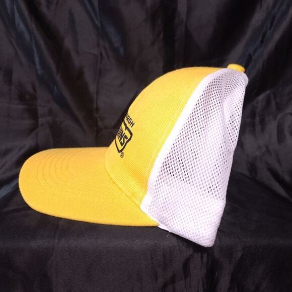 Pittsburgh Pa Penguins NHL Hockey Hat Ball Cap Mesh Trucker Adjustable Yellow - Picture 4 of 8